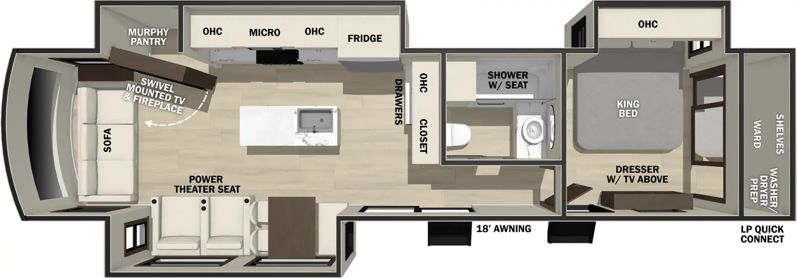 Cedar Creek Cottage 40CRS Floorplan